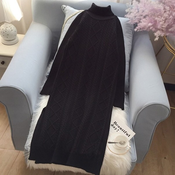 Dame sweaterkjole A2803 sort