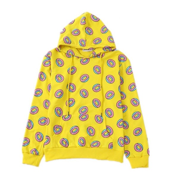 Dame sweatshirt med donuts L
