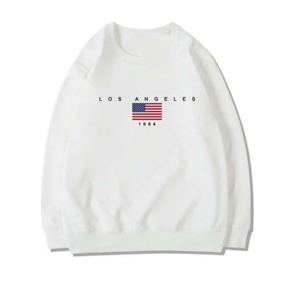 Dame sweatshirt USA hvid XXL 3