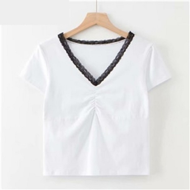 Dame T-shirt A1219 hvid S