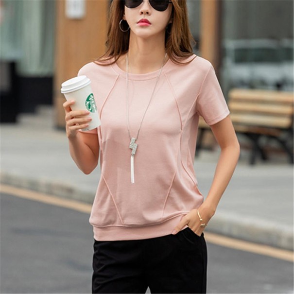 Dame T-shirt A341 rosa L