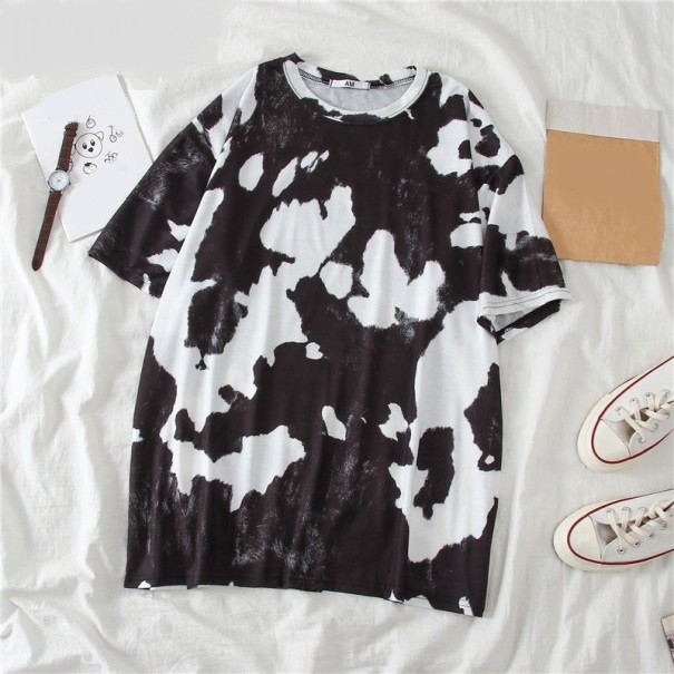 Dame t-shirt med pletter L
