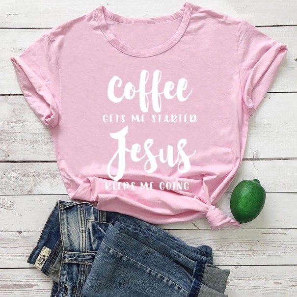 Dame T-shirt med sjovt print B132 3XL 10