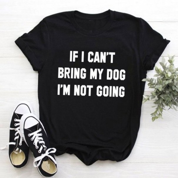 Dame T-shirt med sjovt print B249 XXL 18