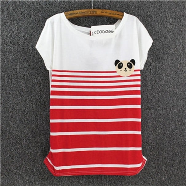Dame T-shirt med tryk A1230 19