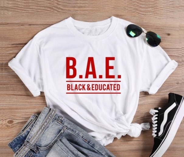 Dame T-shirt med tryk A1304 L 15