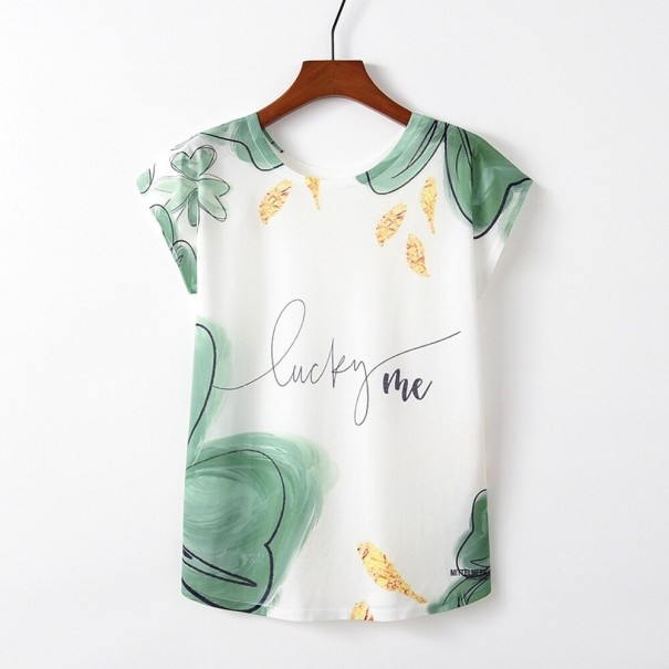 Dame T-shirt med tryk A202 L
