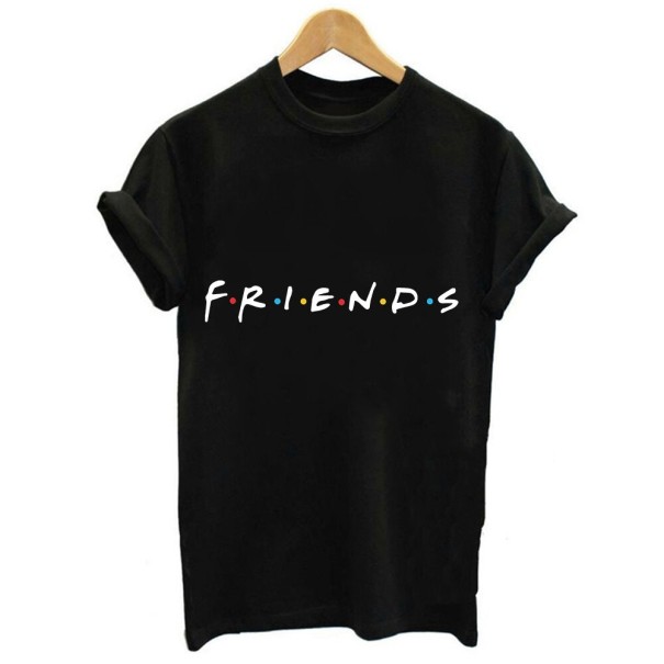 Dame T-shirt med tryk B121 sort L