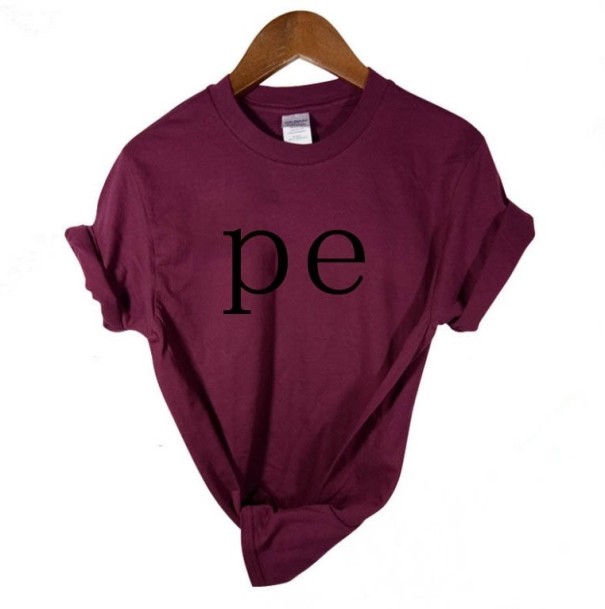 Dame T-shirt med tryk B134 M 2