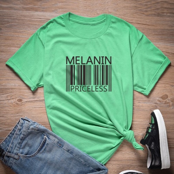 Dame T-shirt med tryk B176 L 17