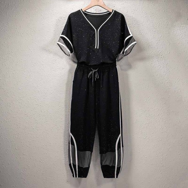 Dame T-shirt og joggingbukser B1203 S