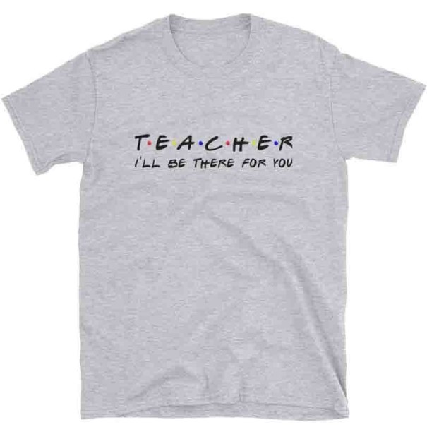 Dame-T-shirt til lærere grå L