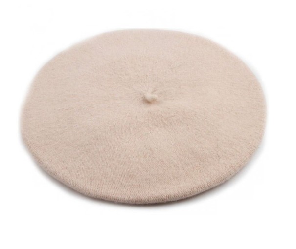 Dame uldbaret beige