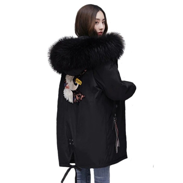 Dame vinterjakke P2391 sort L