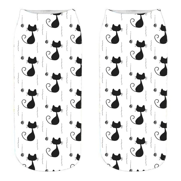 Dameankelsokker med katte A665 1