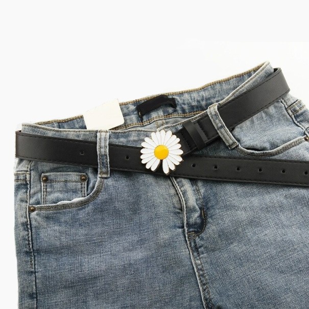 Damebælte med blomst 3