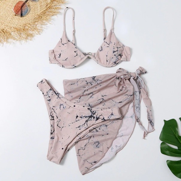 Damebikini med tørklæde P368 S 8