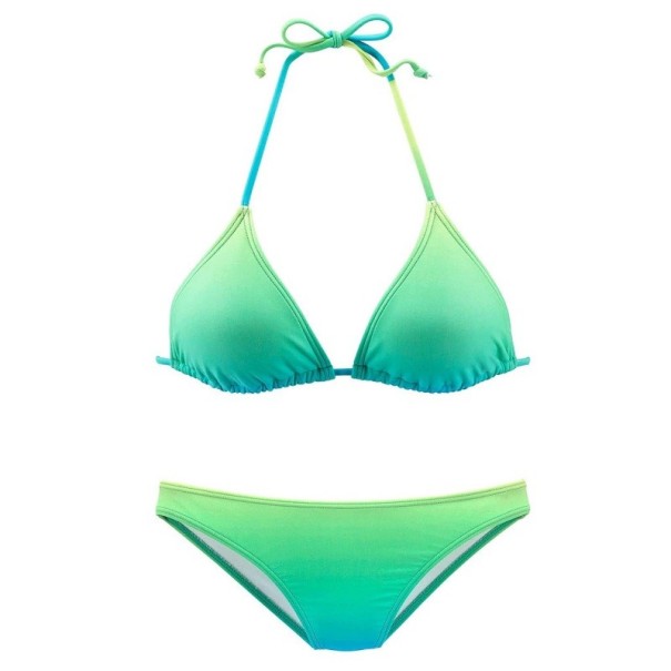 Damebikini P1212 grøn XS