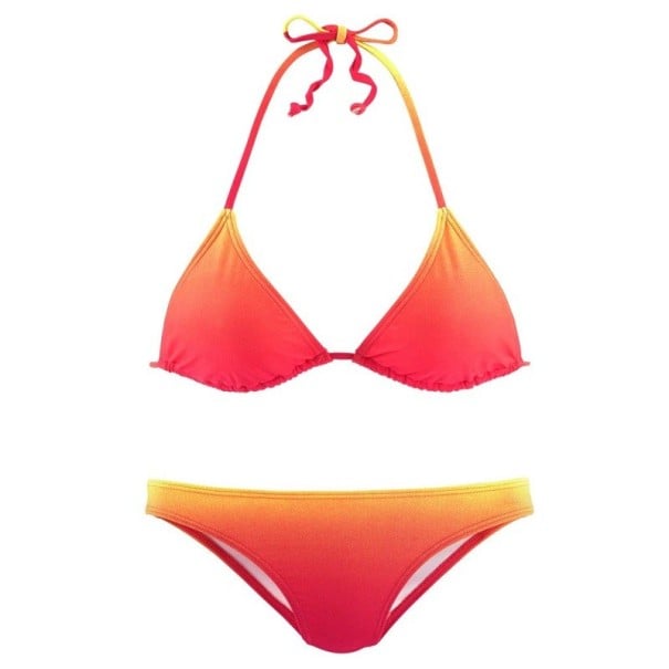Damebikini P1212 rød S
