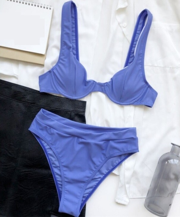 Damebikini P1253 lyseblå M