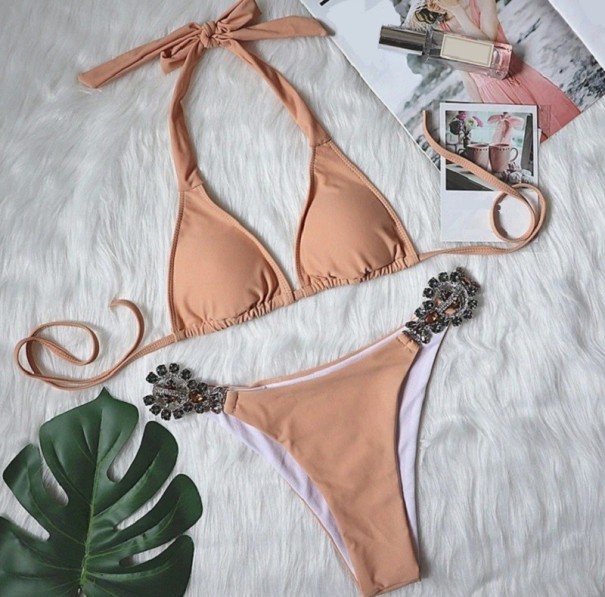 Damebikini P253 beige S