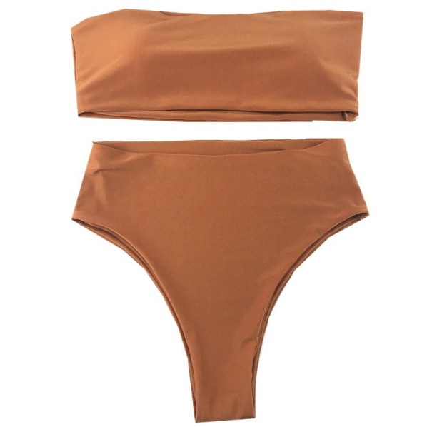 Damebikini P256 lysebrun M