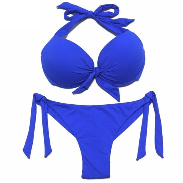 Damebikini P426 blå XL