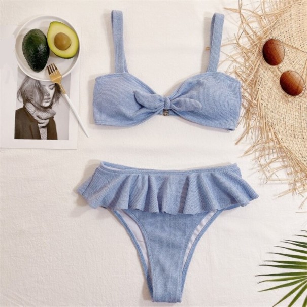 Damebikini P568 lyseblå XS