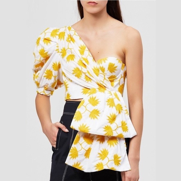 Damebluse Alex gul XS