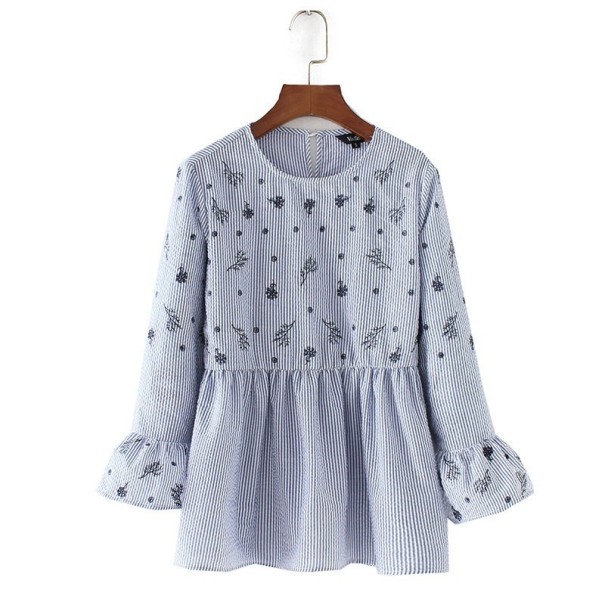 Damebluse med applikationer S