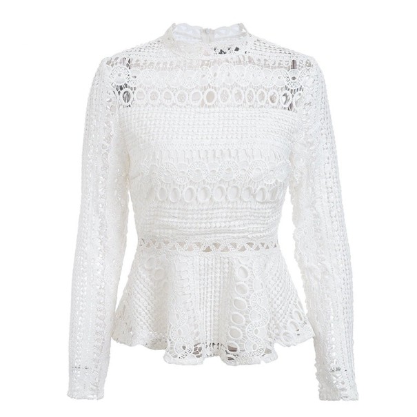 Damebluse Samantha hvid L