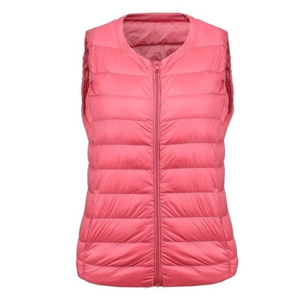 Damedunvest P1363 mørkerosa M