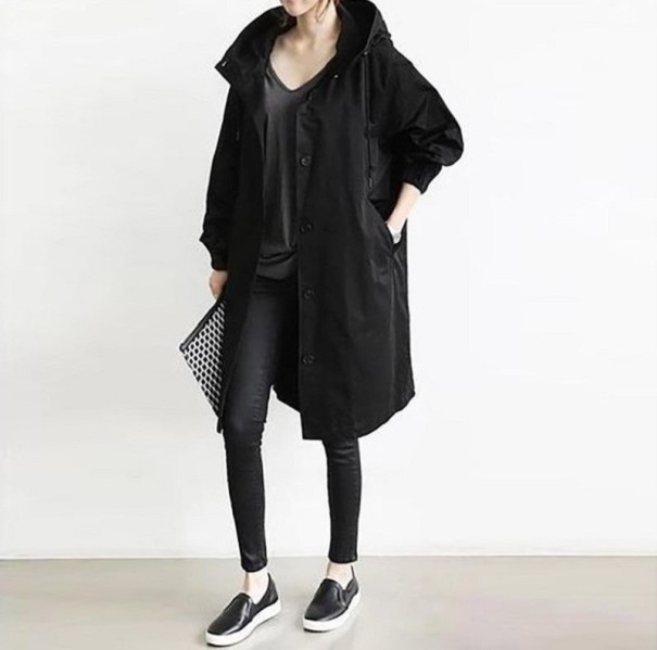 Damefrakke P1396 sort XL