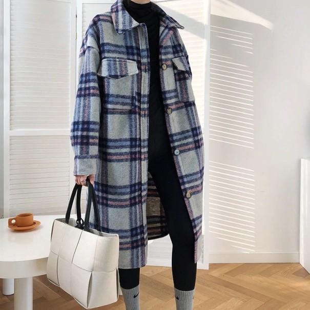 Damefrakke P1550 blå L