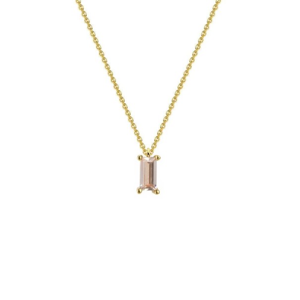 Damehalskæde med zirkon G635 beige