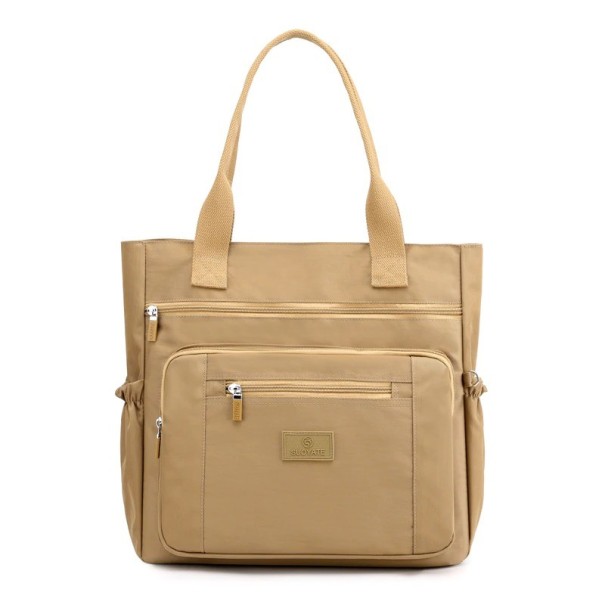 Damehåndtaske i lærred M1109 khaki