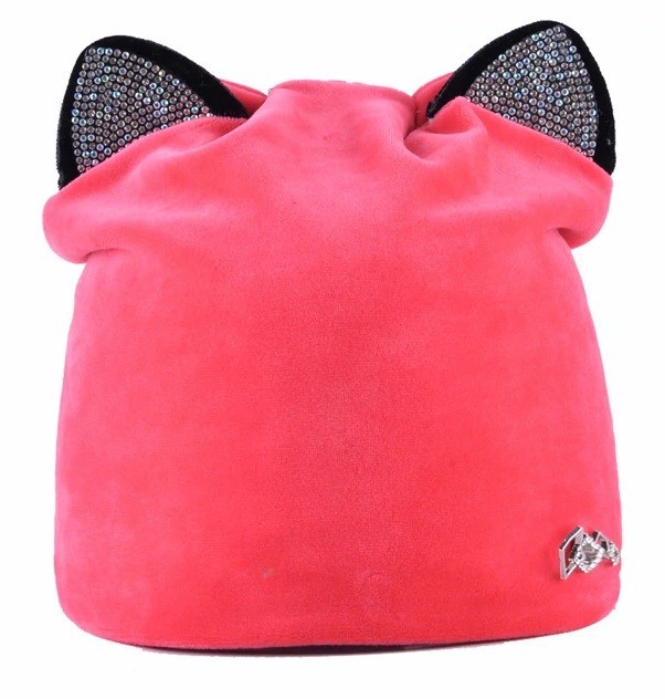 Damehue - Katteører J2835 rosa