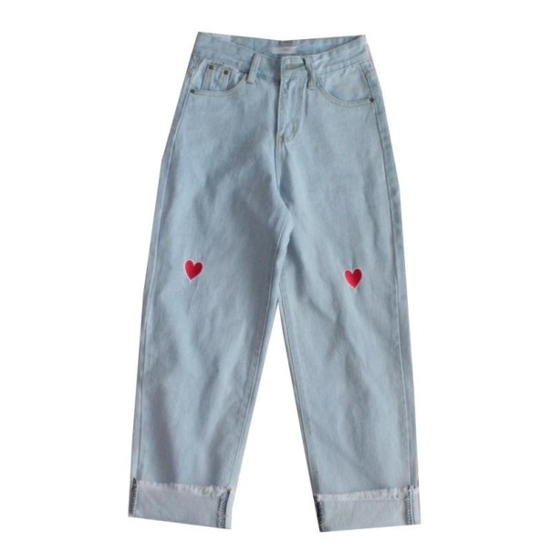 Damejeans med hjerter M