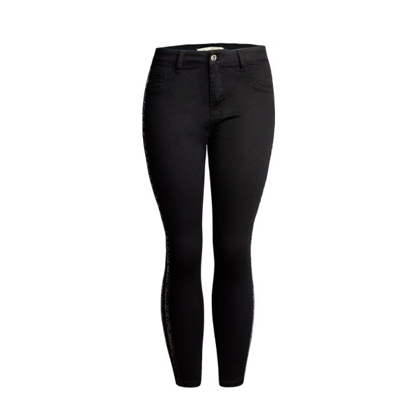 Damejeans med pailletter L