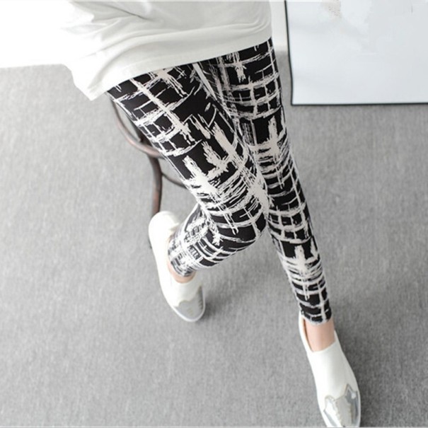 Dameleggings med gitter - Sort 1