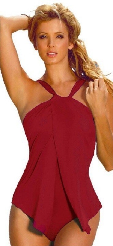 Damen-Bademode P1157 rot XS