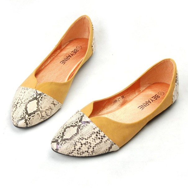 Damen-Ballerinas Kailey gelb 38