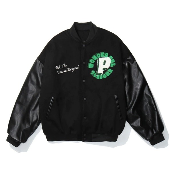 Damen-Baseballjacke P1667 schwarz S