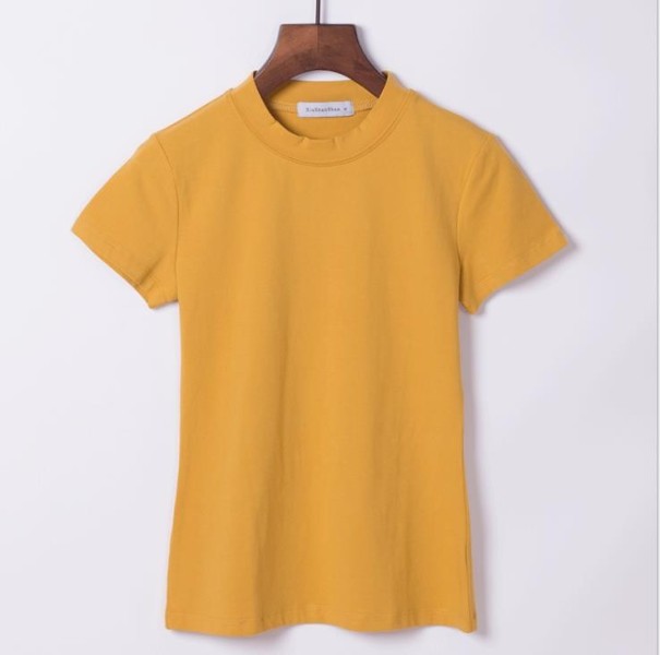 Damen-Basic-T-Shirt A226 gelb M