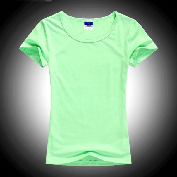 Damen-Basic-T-Shirt A986 hellgrün S