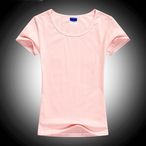 Damen-Basic-T-Shirt A986 hellrosa M
