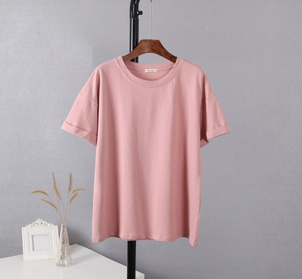 Damen-Baumwoll-T-Shirt B895 rosa L