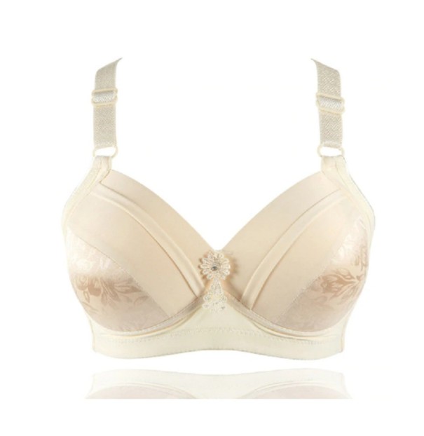 Damen-BH mit einer Blume creme 90B