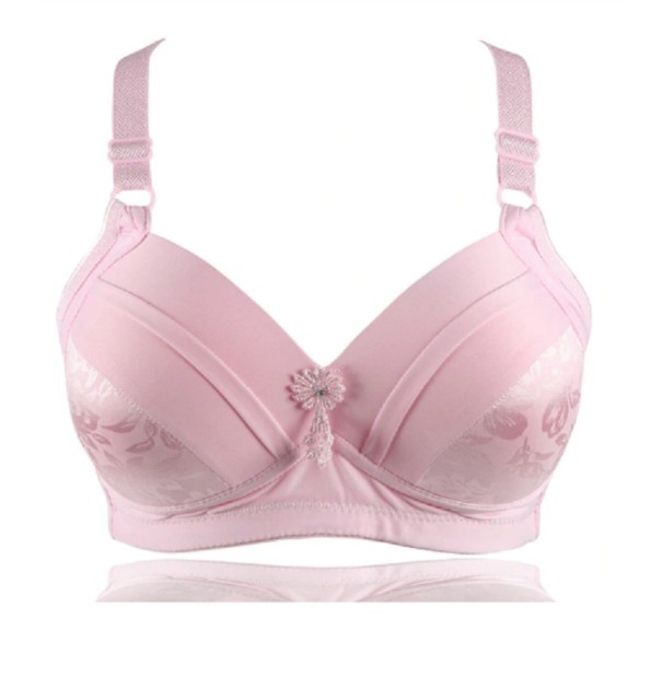 Damen-BH mit einer Blume hellrosa 90C