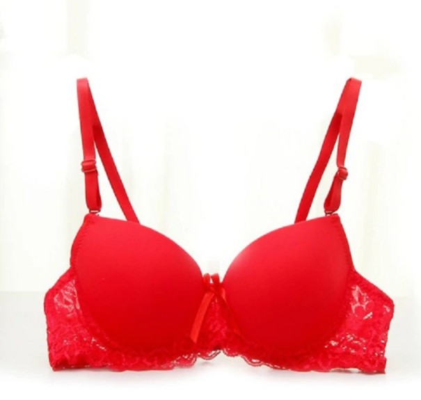 Damen-BH mit Spitze J792 rot 75A